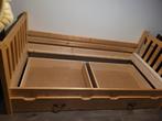 Houten kinderbed met uitvalhekje en lades, Kinderen en Baby's, Ophalen, 85 tot 100 cm, Gebruikt, Lattenbodem