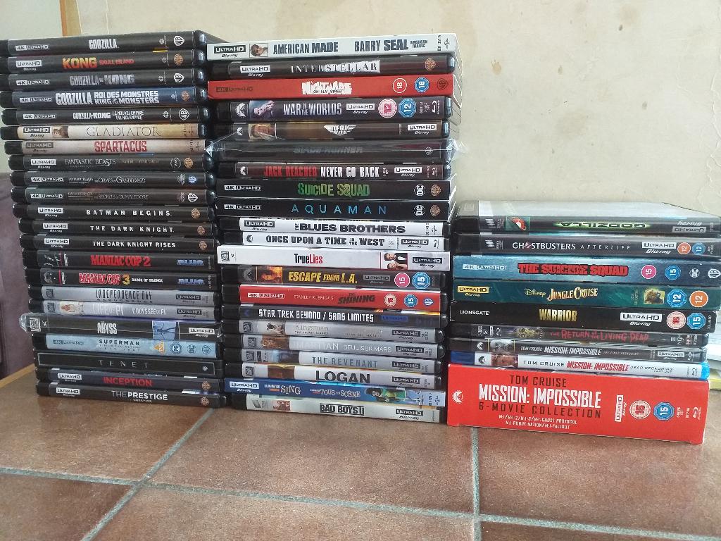 50+ 4K Blurays, Cd's en Dvd's, Blu-ray, Ophalen of Verzenden, Zo goed als nieuw, Overige genres, Boxset