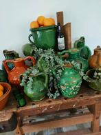 Antieke Castelnaudary pot vaas Frans aardewerk tuinvaas., Ophalen