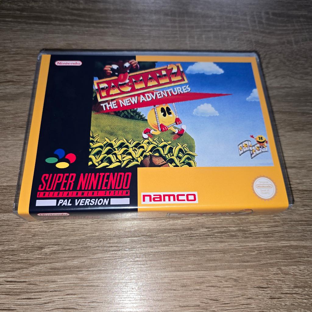 Pac-Man 2 SNES Game Case, Spelcomputers en Games, Games | Nintendo Super NES, Zo goed als nieuw, Avontuur en Actie, 1 speler, Vanaf 3 jaar