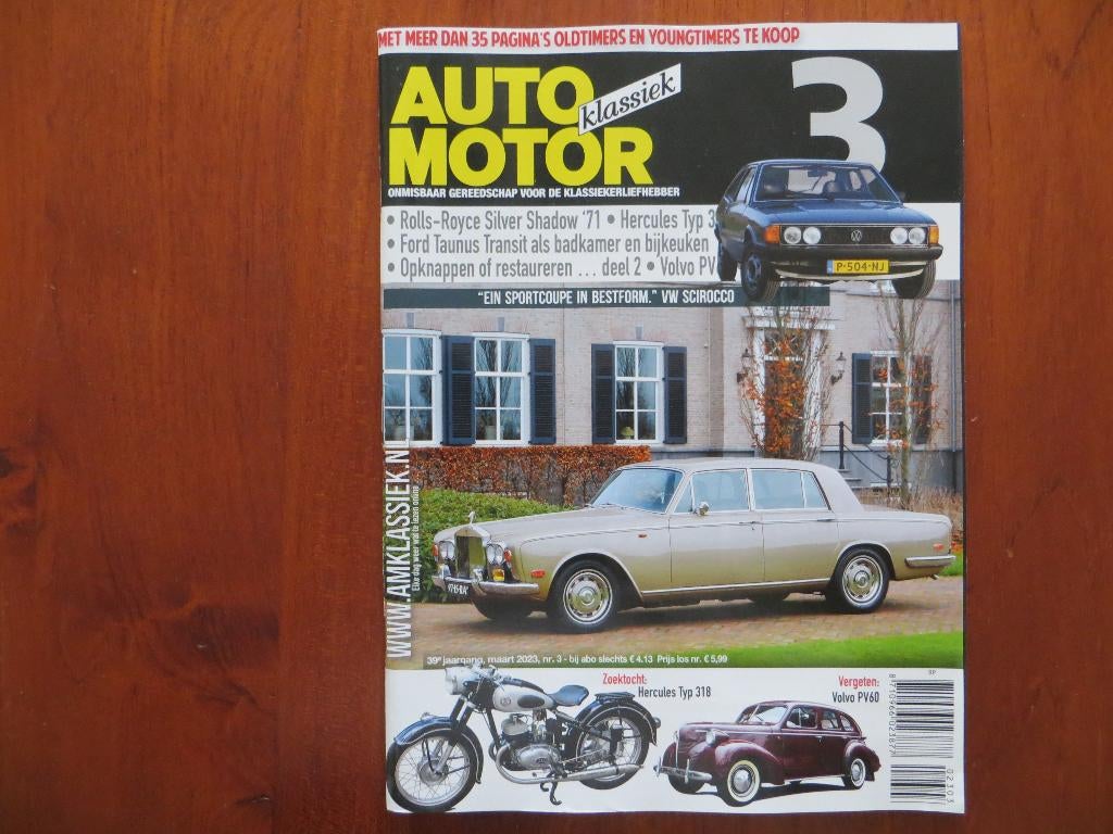Auto Motor Klassiek 3 2023 Rolls-Royce Silver Shadow 1971, Ophalen of Verzenden, Nieuw, Volkswagen