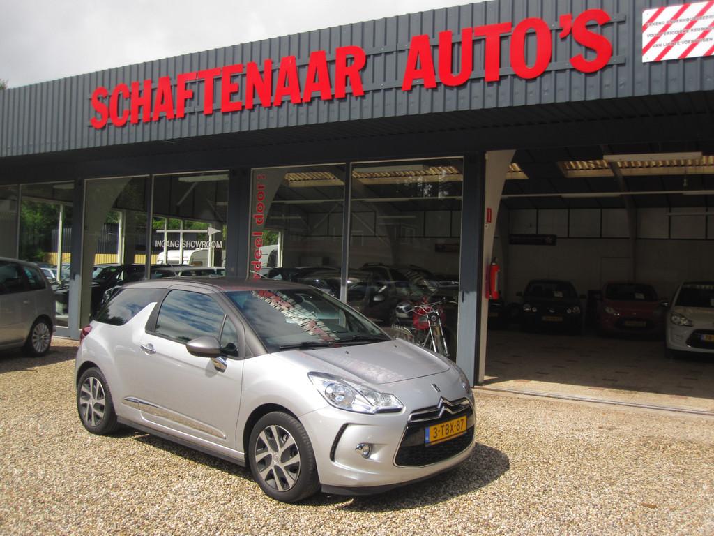 Citroën DS3 1.2 VTi So Chic zeer mooi km 97990 apk 08-11-20, Voorwielaandrijving, Euro 5, Stof, Gebruikt