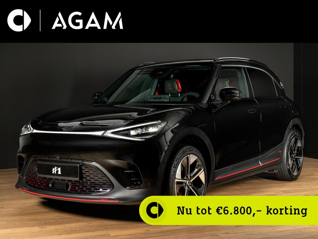 smart #1 BRABUS 66 kWh, Auto's, Smart, Automaat, 428 pk, Alcantara, Zwart