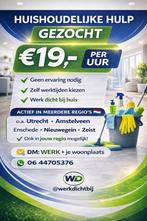 Schoonmaker gezocht utrecht, Ophalen of Verzenden