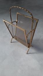 Maison baguès franse messing glazen vintage lectuurmand, Ophalen of Verzenden, Zo goed als nieuw