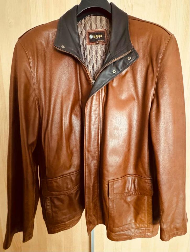 Mooie leren jassen, Kleding | Heren, Jassen | Zomer, Gedragen, Overige maten, Bruin, Ophalen