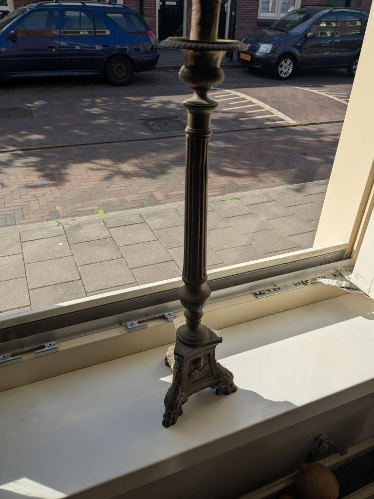 koperen kandelaars, Antiek en Kunst, Ophalen, Koper of Brons