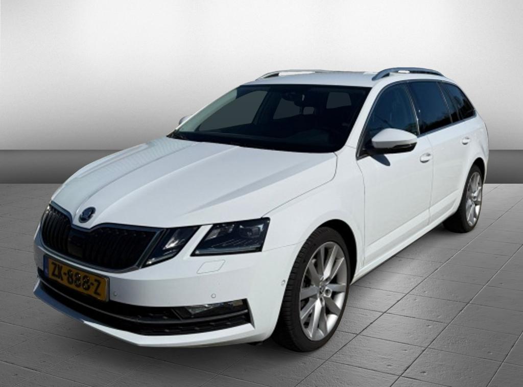 Skoda Octavia Combi 1.0 TSI leer carplay (bj 2019), Gebruikt, Euro 6, 116 pk, Wit