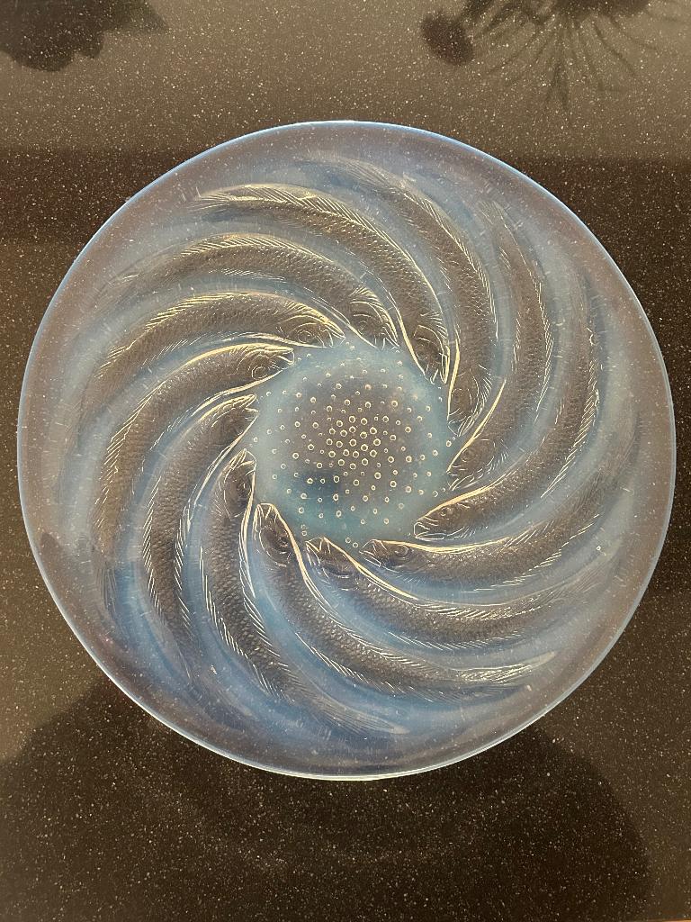 René Lalique Frankrijk schotel met vissen Poisson, Antiek en Kunst, Ophalen of Verzenden