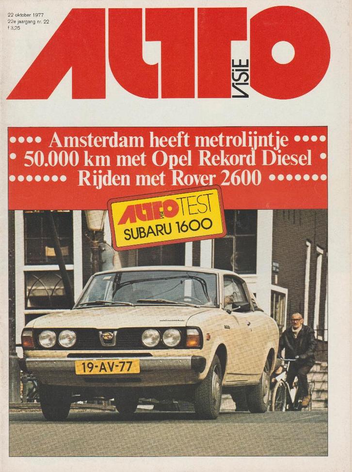 Subaru 1600 ( Leone ) test in Autovisie 1977, Boeken, Auto's | Folders en Tijdschriften, Gelezen, Overige merken, Ophalen of Verzenden