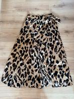 Boohoo lange rok met split - luipaardprint, Bruin, Ophalen of Verzenden, Zo goed als nieuw, Maat 36 (S)