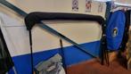 RVS 4-boogs biminitop zwart 255cm breed DEMO, Nieuw