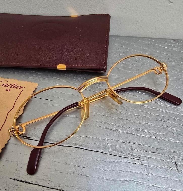 Vintage Cartier Saint Honore bril - maat 53 22 140, Sieraden, Tassen en Uiterlijk, Zonnebrillen en Brillen | Heren, Overige merken
