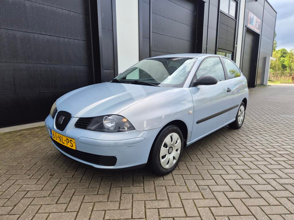 Seat Ibiza 1.4i Automaat/2003/Airco/Elektr. Ramen/Trekhaak, Stof, Blauw, Ibiza, Origineel Nederlands