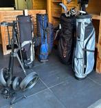 Golftassen met clubs, Sport en Fitness, Golf, Ophalen, Zo goed als nieuw