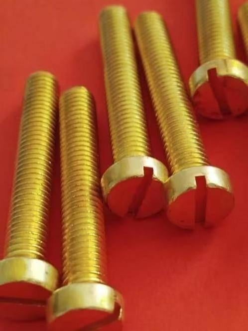 1-10stuks Messing cilinderkop + zeskant tapbout tot 10 mm, NNN, 50 tot 100 mm, N, N