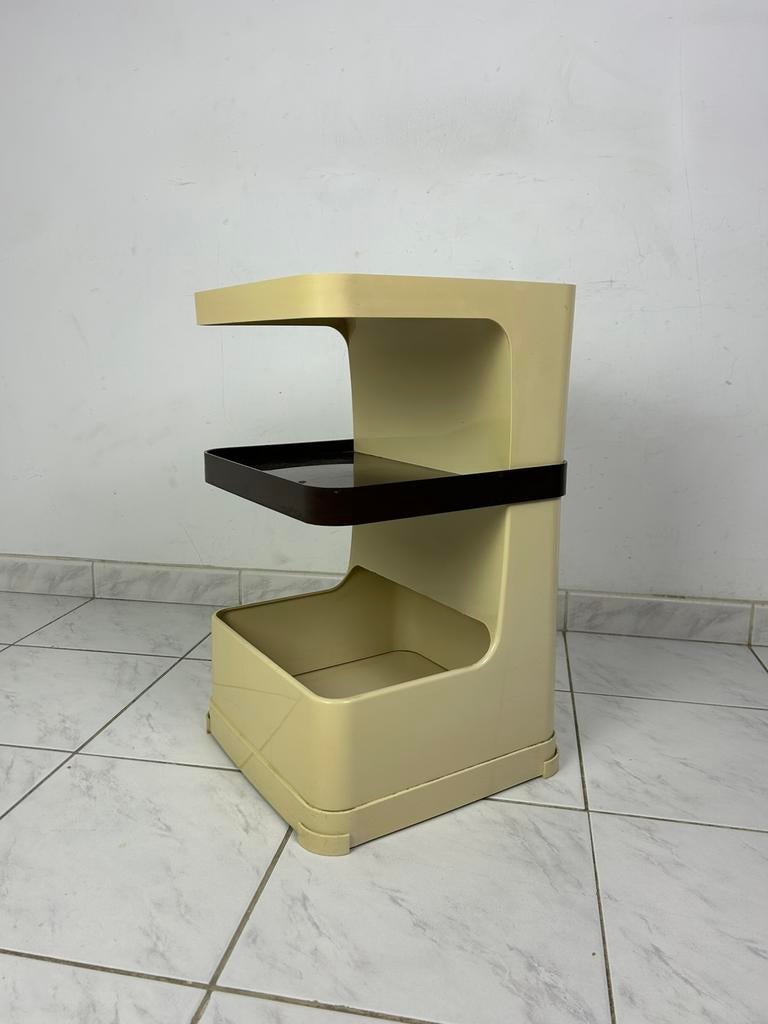 Vintage bijzettafel Flair Holland space age, Huis en Inrichting, Kunststof, Gebruikt, Minder dan 50 cm, Ophalen of Verzenden