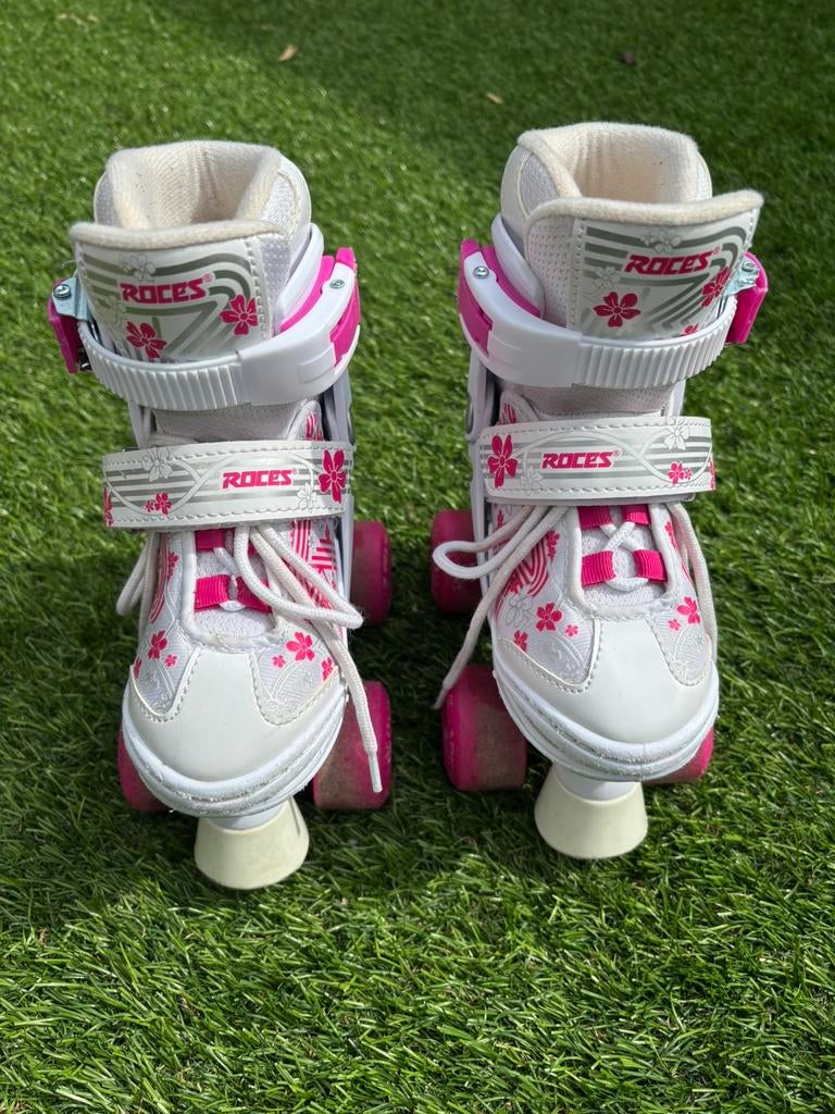 Rolschaatsen roces verstelbaar mt 26-29, Kinderen en Baby's, Ophalen of Verzenden, Verstelbaar, Zo goed als nieuw