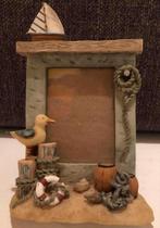 3D Fotolijst kust strand zeilboot ️ meeuw, Ophalen of Verzenden, Zo goed als nieuw