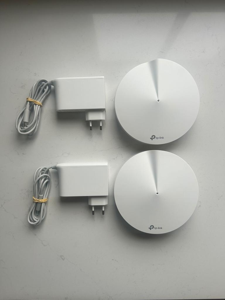 2 X TP-Link Deco M9 (AC2200) wifi versterker, Computers en Software, WiFi-versterkers, Verzenden, Zo goed als nieuw, TP-Link Deco