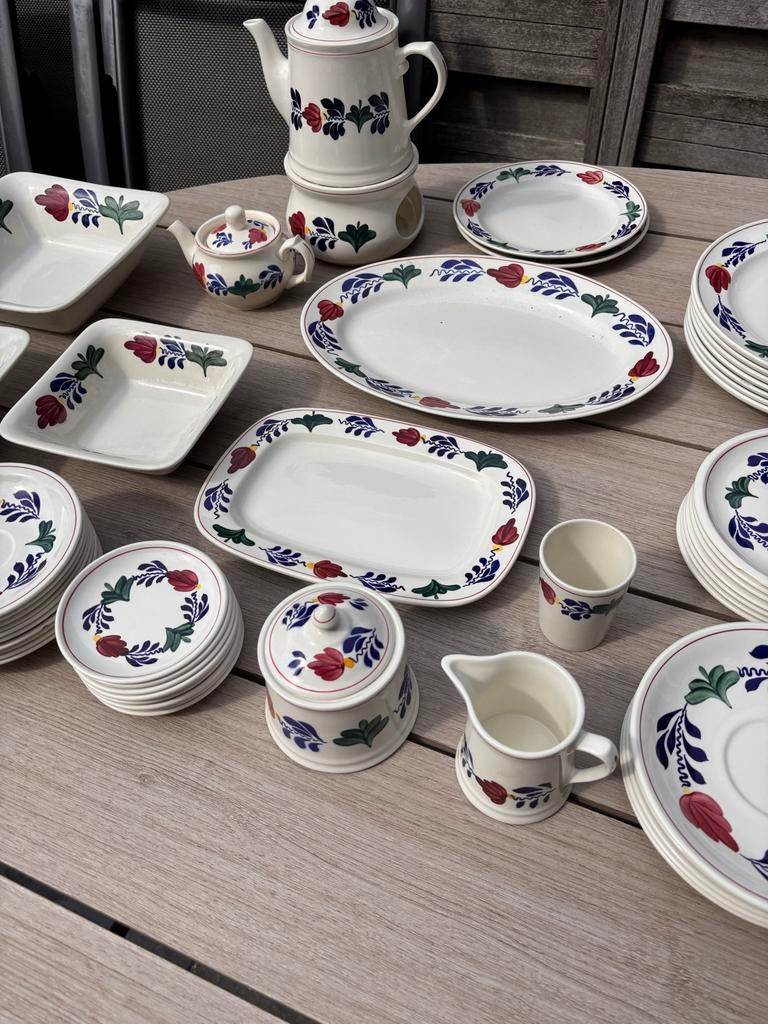 Boerenbont servies, Huis en Inrichting, Keuken | Servies, Gebruikt, Ophalen of Verzenden, Aardewerk, Boerenbont