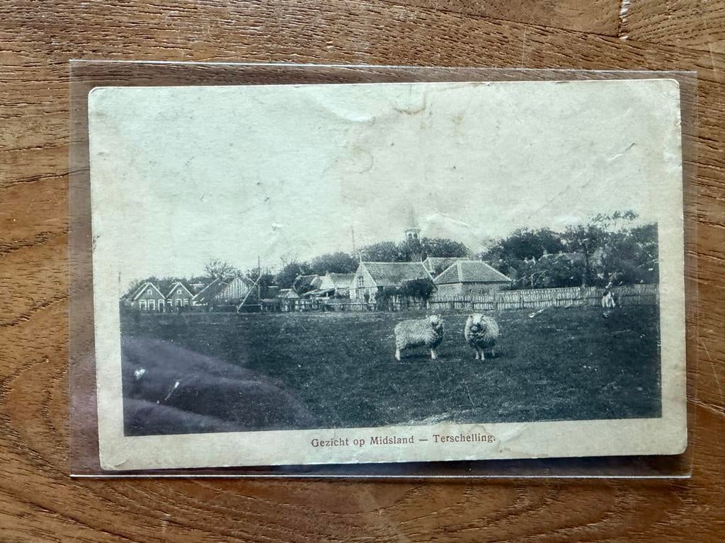 Oude Ansichtkaart Terschelling Midsland 1923, Ophalen of Verzenden, 1920 tot 1940, Gelopen, Waddeneilanden