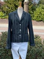 Linnen blazer maat 42, Ophalen of Verzenden, Zo goed als nieuw, Maat 42/44 (L), Zwart