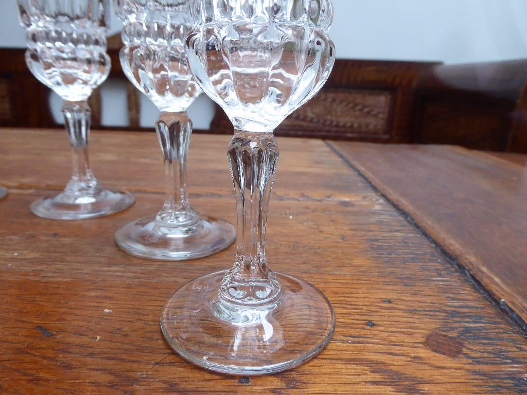 6 kristallen champagne flutes cristal d’arques Barcelona (2), Antiek en Kunst, Ophalen of Verzenden