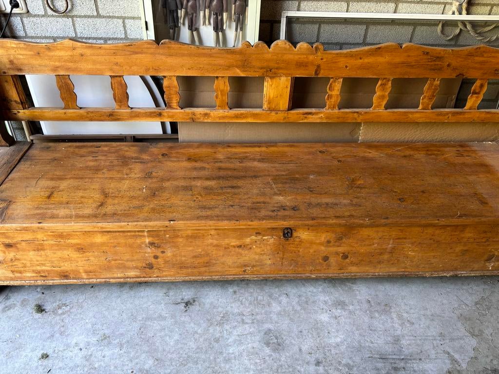 Houten bank met opbergruimte, 250 cm, Ophalen