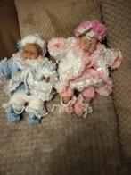 Twee kleine kunstenaar popjes 20 cm groot, Verzamelen, Poppen, Verzenden, Zo goed als nieuw, Babypop, Levensecht of Reborn