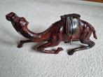 Dromedaris, leder  donkerbruin, Ophalen of Verzenden, Gebruikt, Overige soorten, Beeldje of Figuurtje