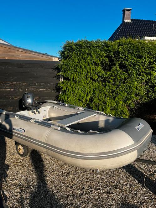 Rubberboot 3,3m nimarine met 4pk motor, Watersport en Boten, Bootonderdelen, Gebruikt, Motorboot, Ophalen