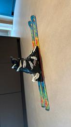 Nordica kinder ski maat 120 met salomon schoen maat 37, Ophalen, Gebruikt, 100 tot 140 cm, Schoenen