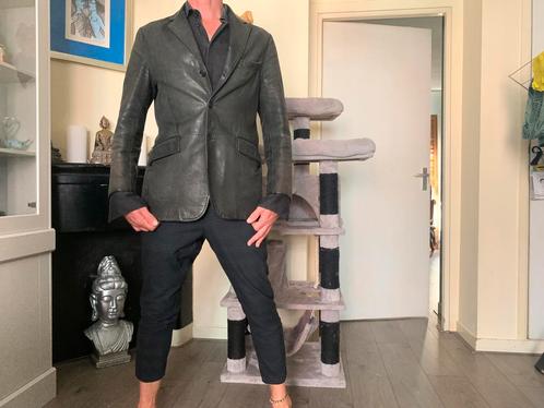 Etro Milano Geitenleren Jas - Catwalkstuk, Uniek!, Kleding | Heren, Kostuums en Colberts, Gedragen, Maat 48/50 (M), Zwart, Ophalen of Verzenden