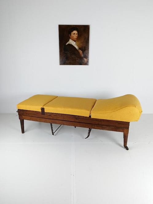 Antiek Engels Militair Ziekenhuisbed, Antiek en Kunst, Antiek | Meubels | Stoelen en Banken, Ophalen