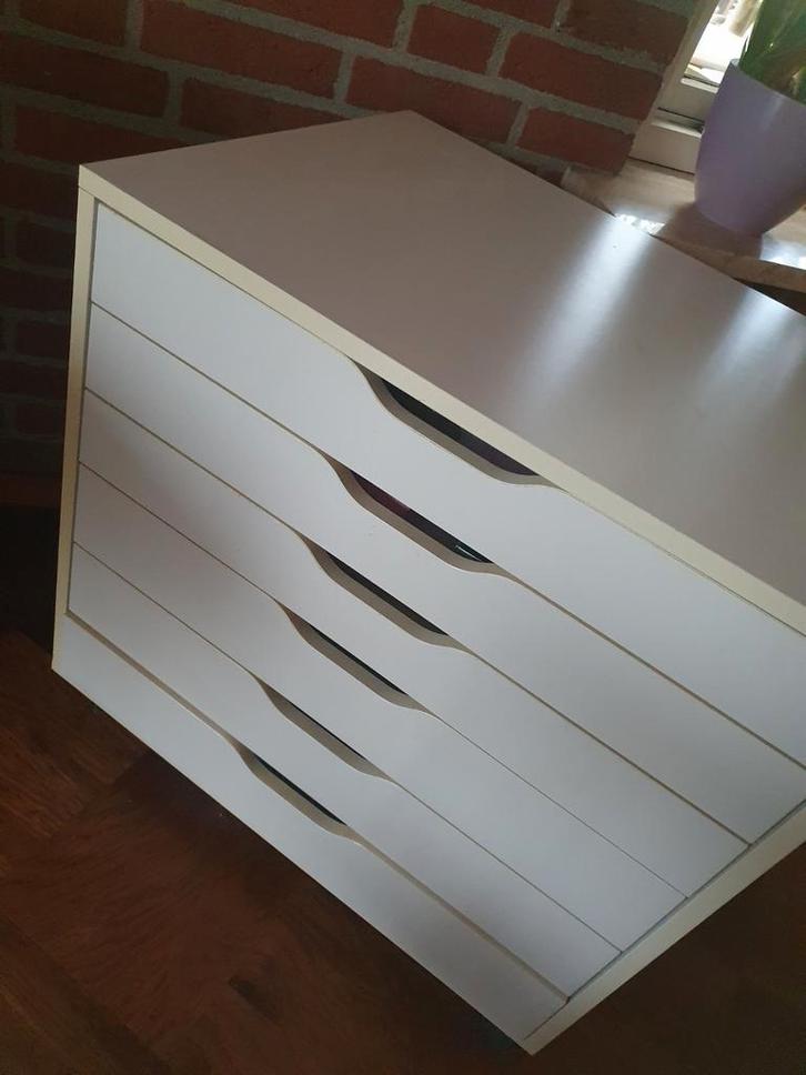 IKEA Alex Ladekast - Wit, Huis en Inrichting, Kasten | Kledingkasten, Gebruikt, Minder dan 100 cm, 50 tot 100 cm, 50 tot 75 cm