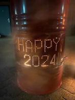 Happy 2024 oud op nieuw stookton, vuurton olieton., Tuin en Terras, Vuurkorven, Vuurton, Zo goed als nieuw, Ophalen
