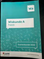 Lyceo examenbundel 2022,  havo Wiskunde A, Ophalen, Zo goed als nieuw, HAVO