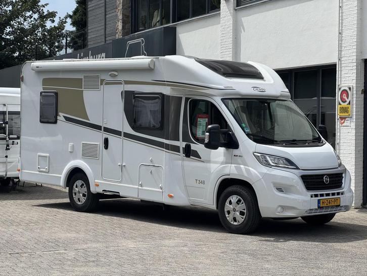 Carado T348 , AUTOMAAT, HERFST AKTIE, Caravans en Kamperen, Campers, tot en met 5, Half-integraal, Carado, Fiat, Diesel, Automaat