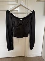 Hollister zwarte off shoulder crop top maat M (als nieuw), Kleding | Dames, Tops, Maat 38/40 (M), Zwart, Ophalen of Verzenden