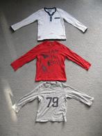 3 Benetton shirts lange mouw wit rood grijs maat 110 jongen, Kinderen en Baby's, Kinderkleding | Maat 110, Ophalen, Gebruikt, Shirt of Longsleeve