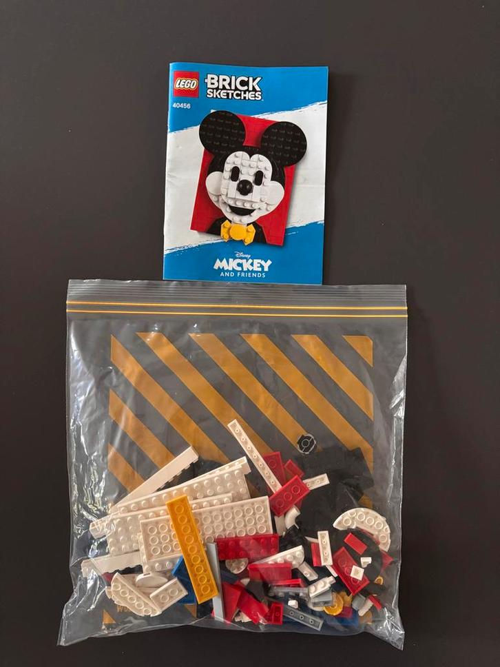 Lego Brick Sketches Mickey Mouse 40456, Kinderen en Baby's, Speelgoed | Duplo en Lego, Zo goed als nieuw, Lego, Losse stenen, Ophalen of Verzenden