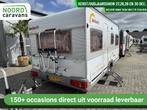 Dethleffs New Line 450 RONDZIT + VOORTENT +VASTBED, Caravans en Kamperen, Caravans, Serviceluik, Bedrijf, 750 - 1000 kg, Tot en met 4