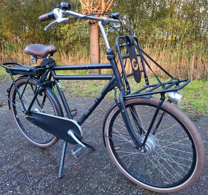 Nette elektrische Cortina E-U4 herenfiets, 61cm hoog ✅️, Fietsen en Brommers, Fietsen | Heren | Herenfietsen, Zo goed als nieuw