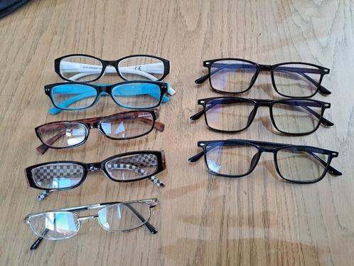 8 leesbrillen van +1 t/m +2,5  enkele met blauwlichtfilter, Sieraden, Tassen en Uiterlijk, Zonnebrillen en Brillen | Dames, Gebruikt