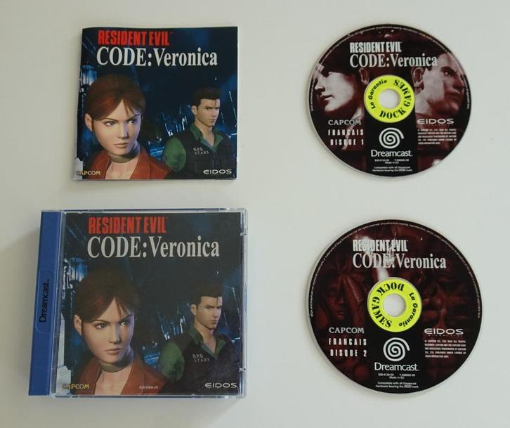 Resident Evil Code Veronica compleet voor Sega Dreamcast, Spelcomputers en Games, Games | Sega, Zo goed als nieuw, Saturn of Dreamcast