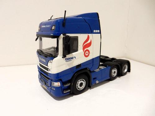 Tekno Scania R410 NG 6x2 trekker Dania Connect B-keus 1/50, Hobby en Vrije tijd, Modelauto's | 1:50, Gebruikt, Bus of Vrachtwagen