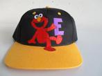 Elmo sesamstraat vintage snapback cap black yellow nieuw, Nieuw, Pet, One size fits all, Ophalen of Verzenden