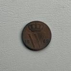 1/2 cent 1869, Postzegels en Munten, Munten | Nederland, Ophalen of Verzenden, Koning Willem III, 5 cent