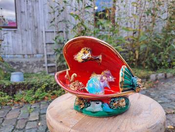 Vallauris tafellamp keramiek Sint-Jacobsschelp beschikbaar voor biedingen